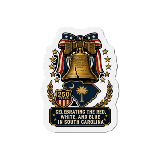 South Carolina 250 Years Liberty Bell Fridge Magnet