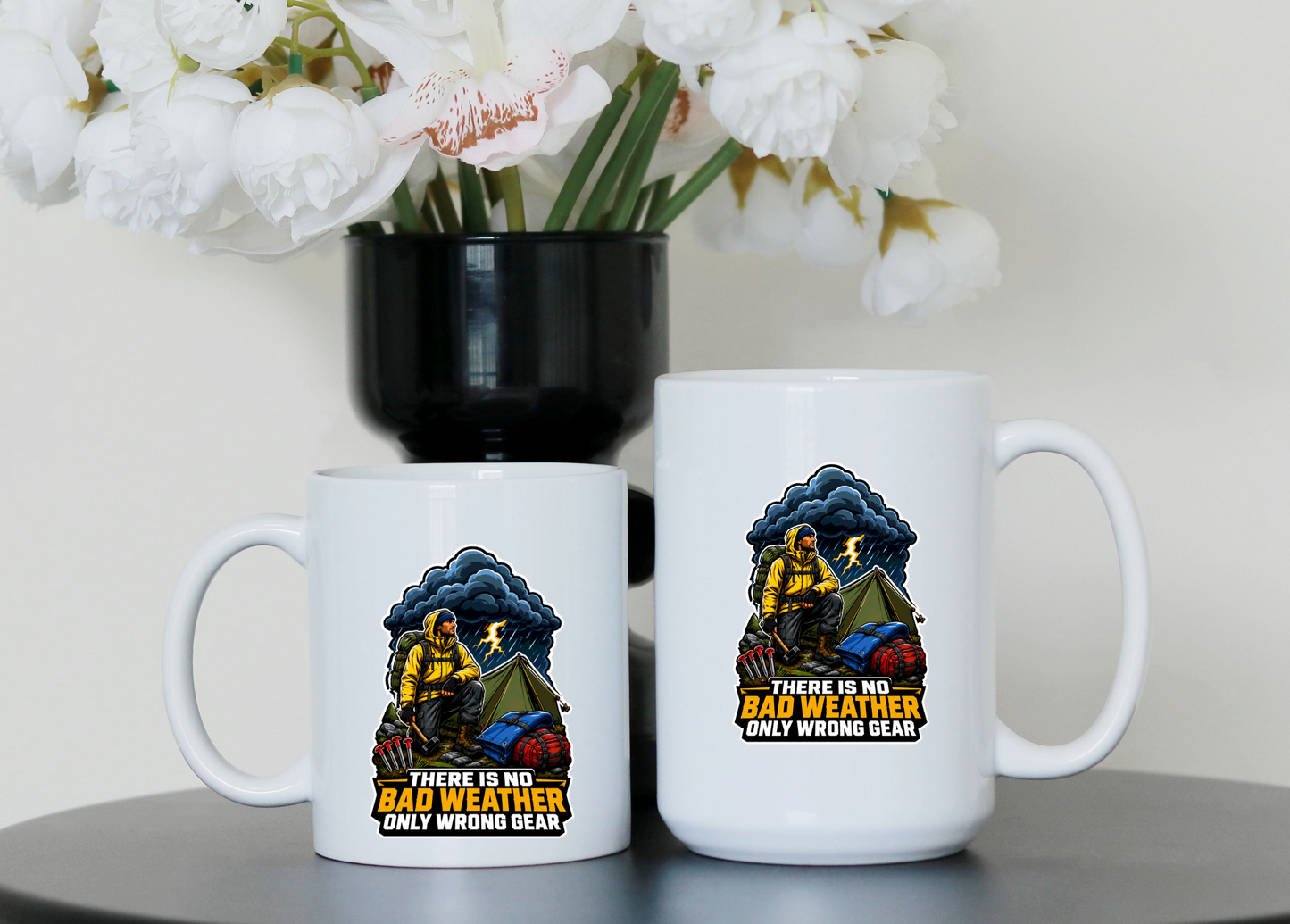 There Is No Bad Weather Only Wrong Gear Mug | Camping Mug | Hiking Coffee Mug | Outdoor Adventure Gift | Nature Lover Mug | Camper Gift