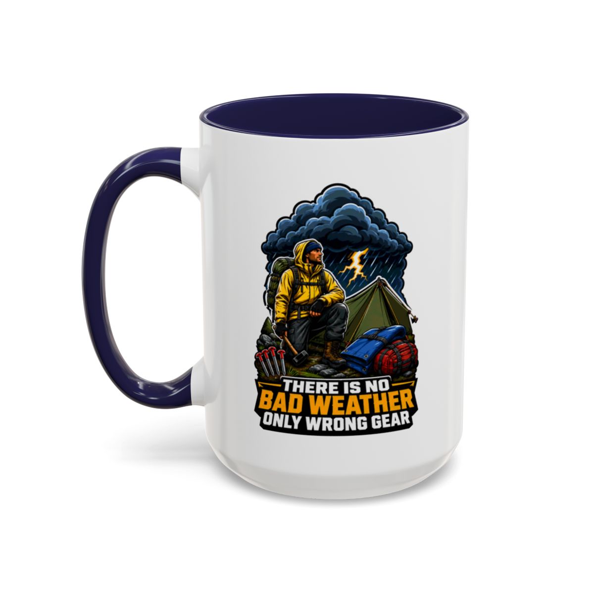 There Is No Bad Weather Only Wrong Gear Mug | Camping Mug | Hiking Coffee Mug | Outdoor Adventure Gift | Nature Lover Mug | Camper Gift
