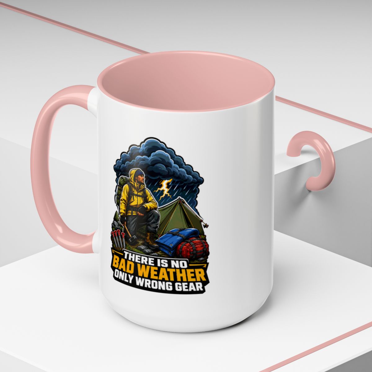 There Is No Bad Weather Only Wrong Gear Mug | Camping Mug | Hiking Coffee Mug | Outdoor Adventure Gift | Nature Lover Mug | Camper Gift