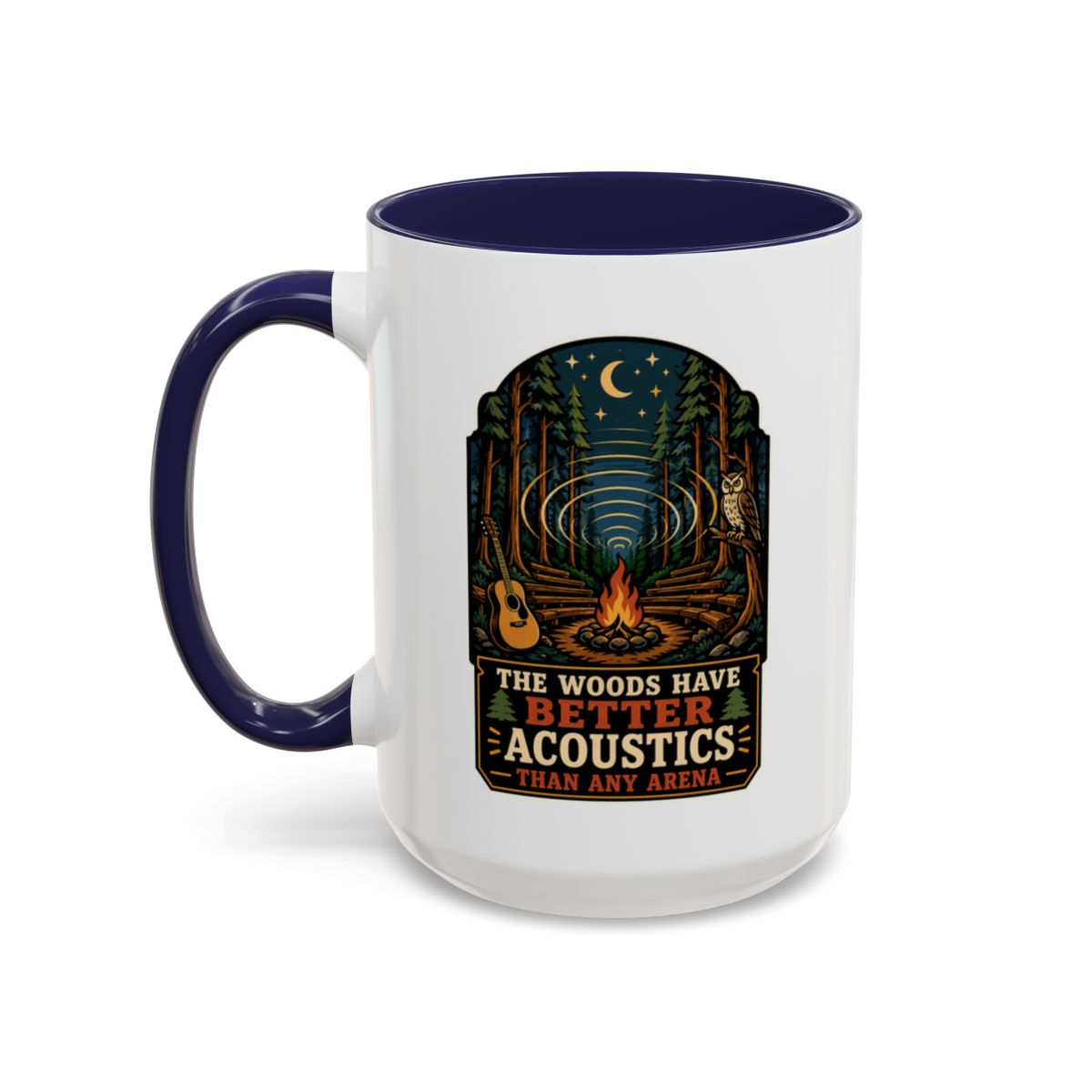 The Woods Have Better Acoustics Than Any Arena Mug | Guitar Mug | Camping Coffee Mug | Music Lover Gift | Campfire Mug | Nature Lover Gift