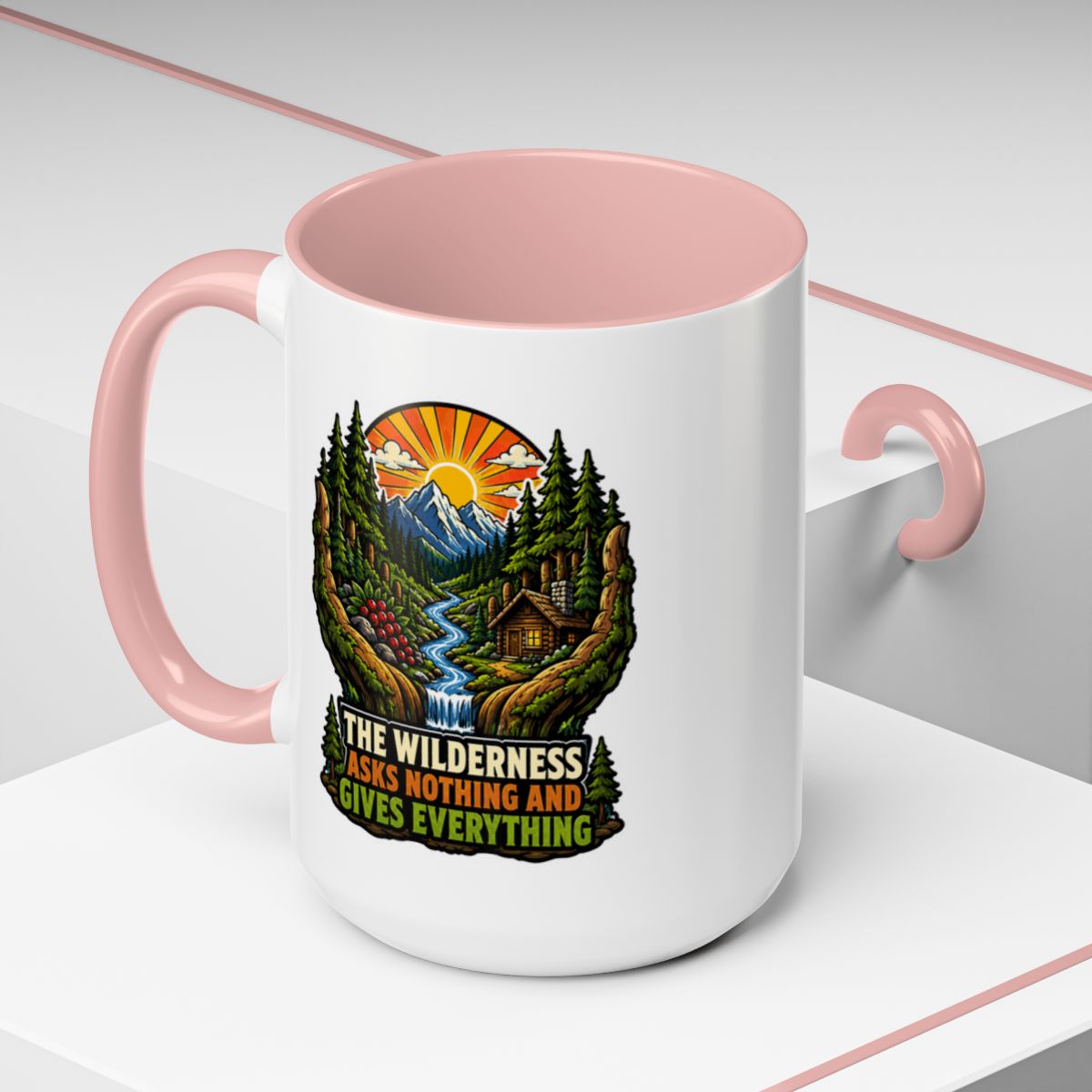 The Wilderness Asks Nothing and Gives Everything Mug | Nature Lover Mug | Camping Coffee Mug | Hiking Gift | Cabin Mug | Outdoor Adventure Gift