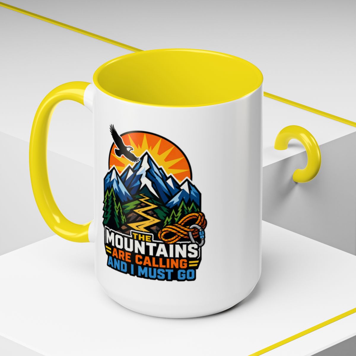 The Mountains Are Calling Mountain Adventure Mug