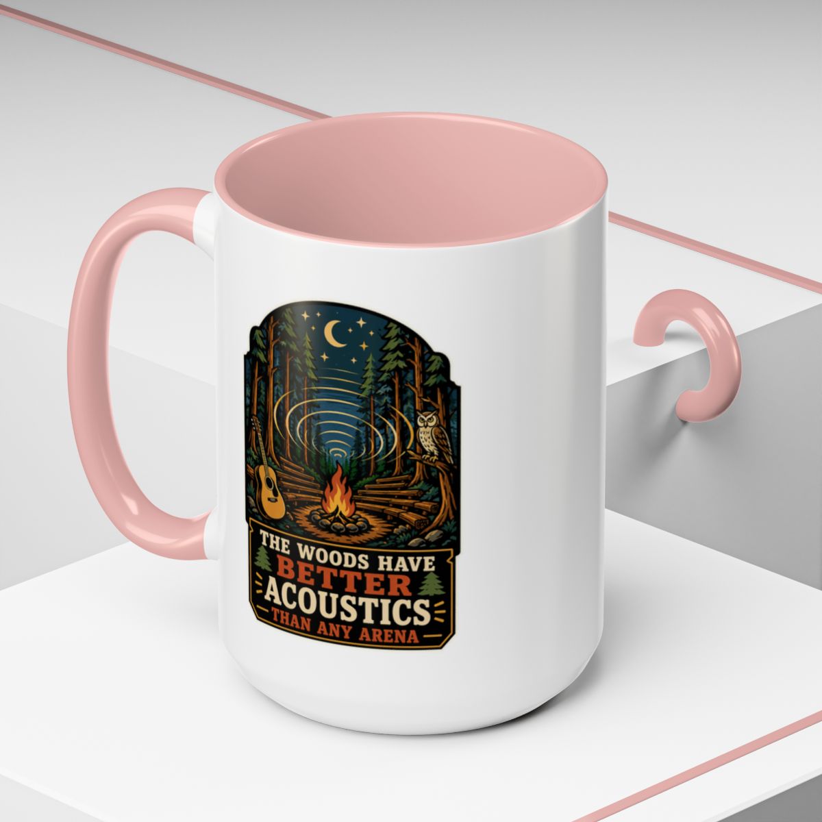 The Woods Have Better Acoustics Than Any Arena Mug | Guitar Mug | Camping Coffee Mug | Music Lover Gift | Campfire Mug | Nature Lover Gift