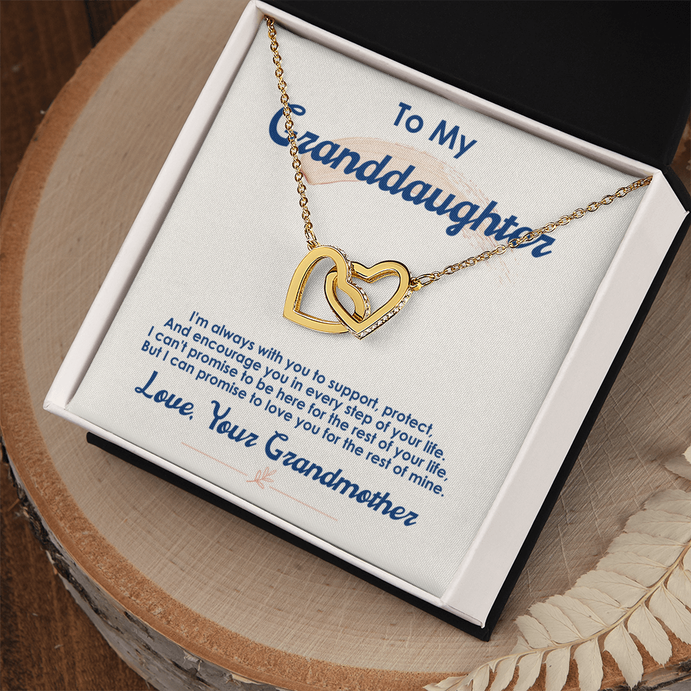 To My Granddaughter – Interlocking Hearts Necklace from Grandma