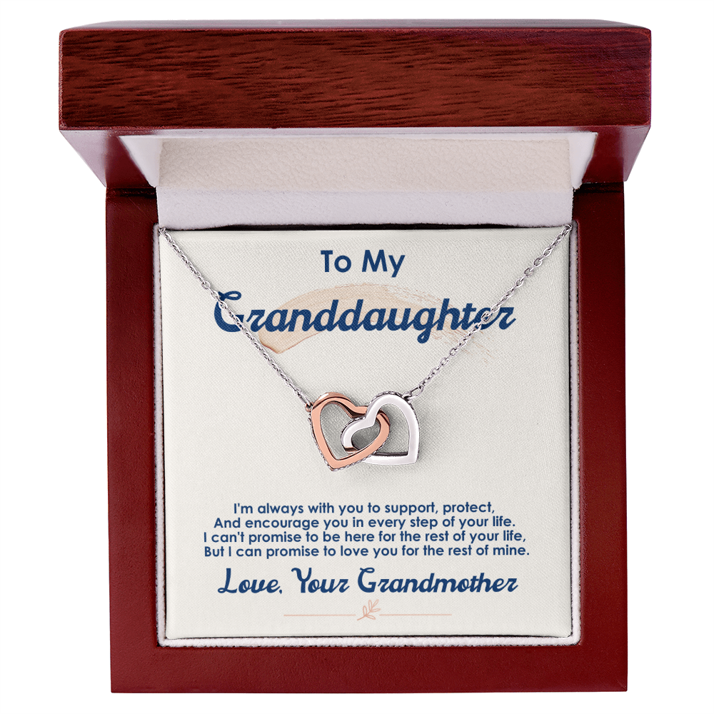 To My Granddaughter – Interlocking Hearts Necklace from Grandma