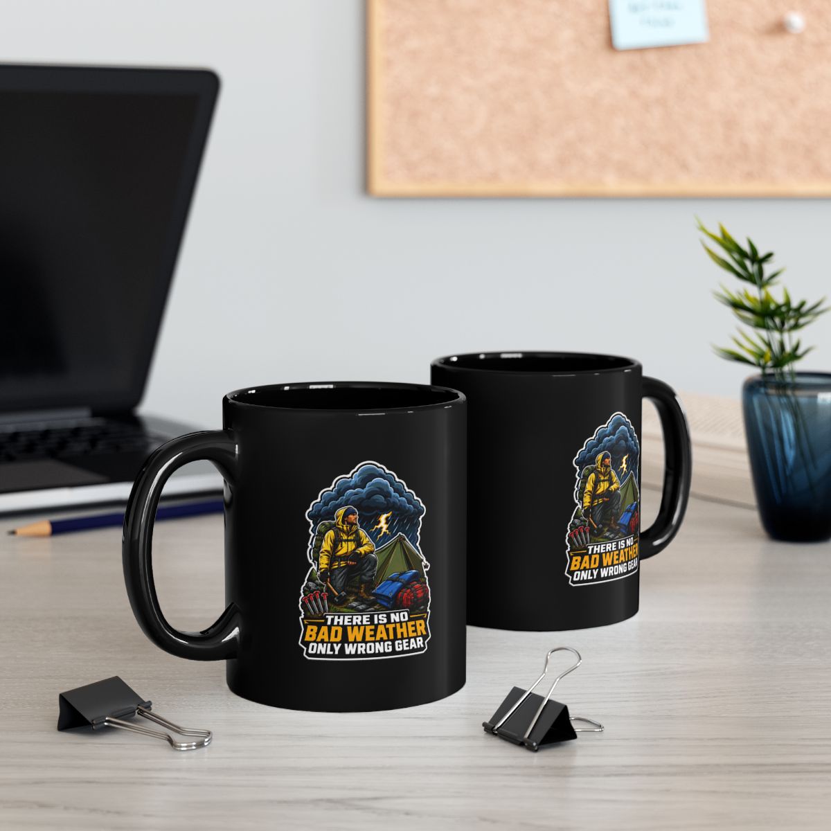 There Is No Bad Weather Only Wrong Gear Mug | Camping Mug | Hiking Coffee Mug | Outdoor Adventure Gift | Nature Lover Mug | Camper Gift